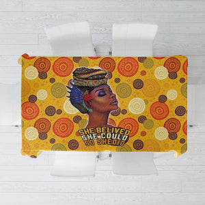 African Women Tablecloth She Believed She Could So She Did