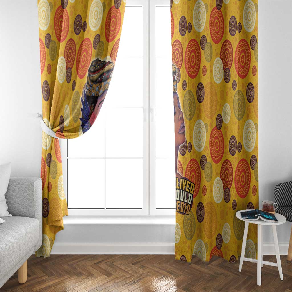 African Women Window Curtain She Believed She Could So She Did