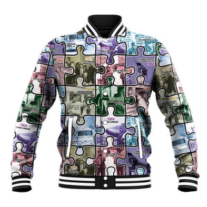 African American Baseball Jacket The Civil Rights Journey in Puzzle