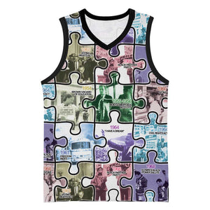African American Basketball Jersey The Civil Rights Journey in Puzzle DT03