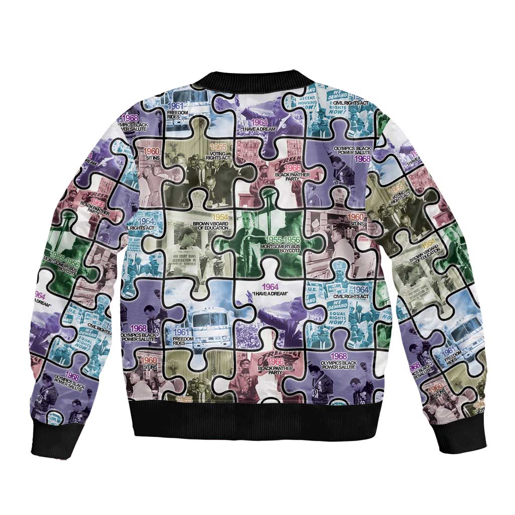 African American Bomber Jacket The Civil Rights Journey in Puzzle