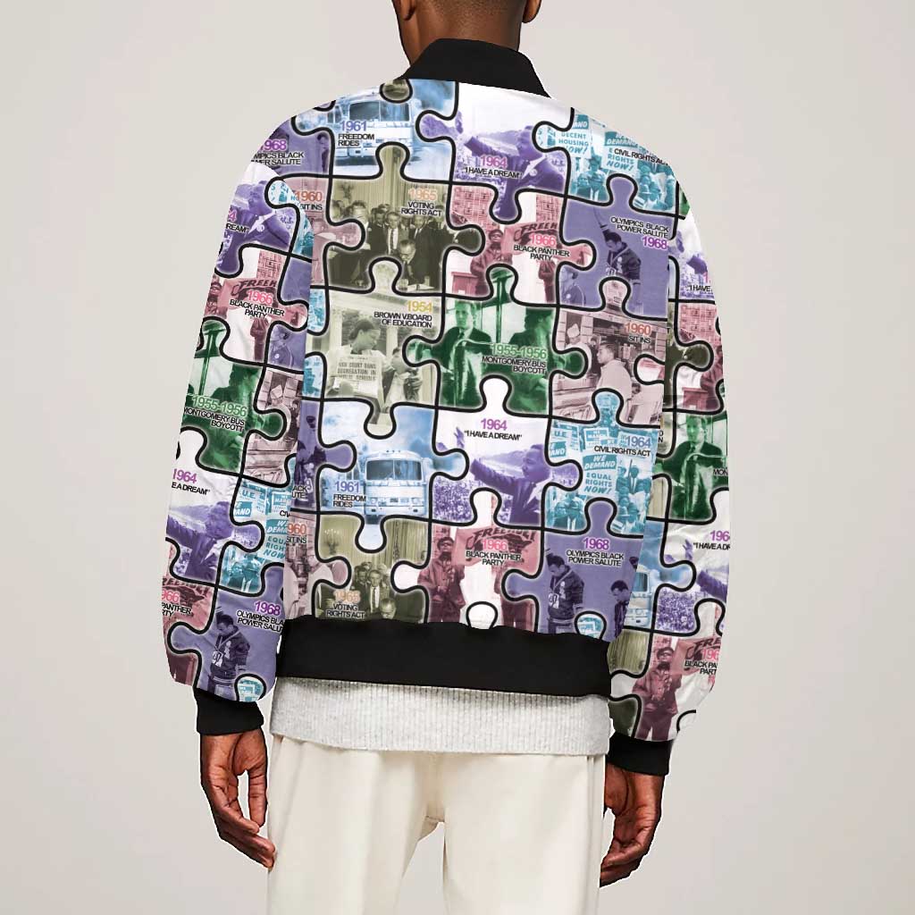 African American Bomber Jacket The Civil Rights Journey in Puzzle