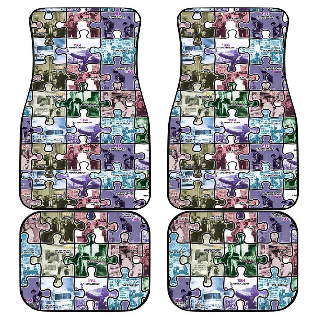 African American Car Mats The Civil Rights Journey in Puzzle
