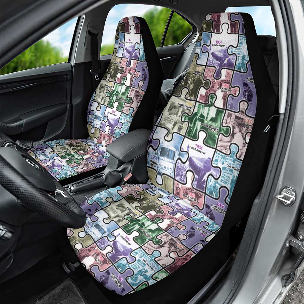 African American Car Seat Cover The Civil Rights Journey in Puzzle
