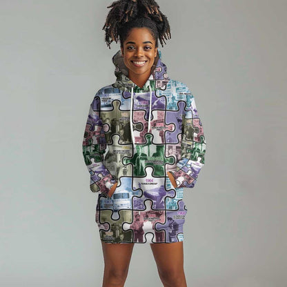 African American Hoodie Dress The Civil Rights Journey in Puzzle
