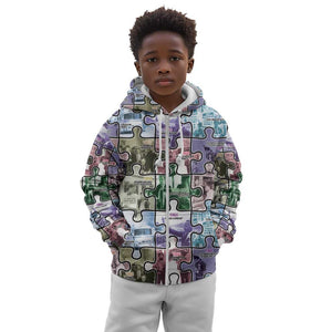 African American Kid Hoodie The Civil Rights Journey in Puzzle