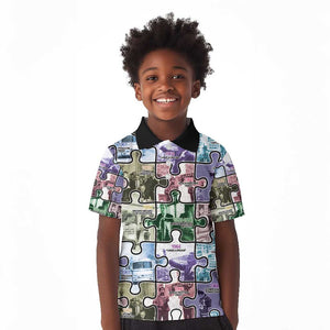 African American Kid Polo Shirt The Civil Rights Journey in Puzzle