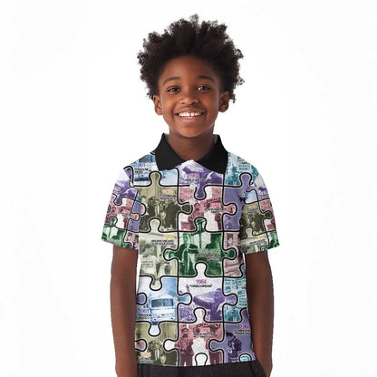 African American Kid Polo Shirt The Civil Rights Journey in Puzzle