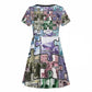 African American Kid Short Sleeve Dress The Civil Rights Journey in Puzzle