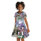 African American Kid Short Sleeve Dress The Civil Rights Journey in Puzzle