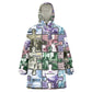 African American Kid Wearable Blanket Hoodie The Civil Rights Journey in Puzzle