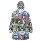 African American Kid Wearable Blanket Hoodie The Civil Rights Journey in Puzzle