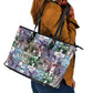 African American Leather Tote Bag The Civil Rights Journey in Puzzle
