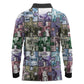 African American Long Sleeve Polo Shirt The Civil Rights Journey in Puzzle