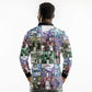 African American Long Sleeve Polo Shirt The Civil Rights Journey in Puzzle