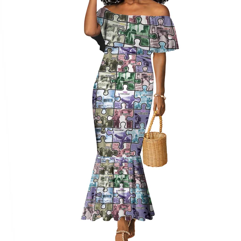 African American Mermaid Dress The Civil Rights Journey in Puzzle