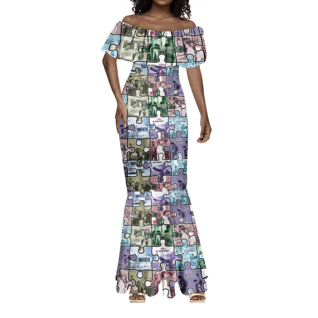 African American Mermaid Dress The Civil Rights Journey in Puzzle