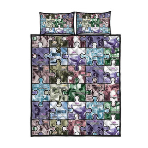 African American Quilt Bed Set The Civil Rights Journey in Puzzle