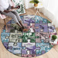 African American Round Carpet The Civil Rights Journey in Puzzle