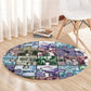 African American Round Carpet The Civil Rights Journey in Puzzle