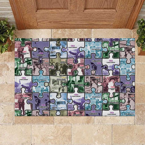 African American Rubber Doormat The Civil Rights Journey in Puzzle