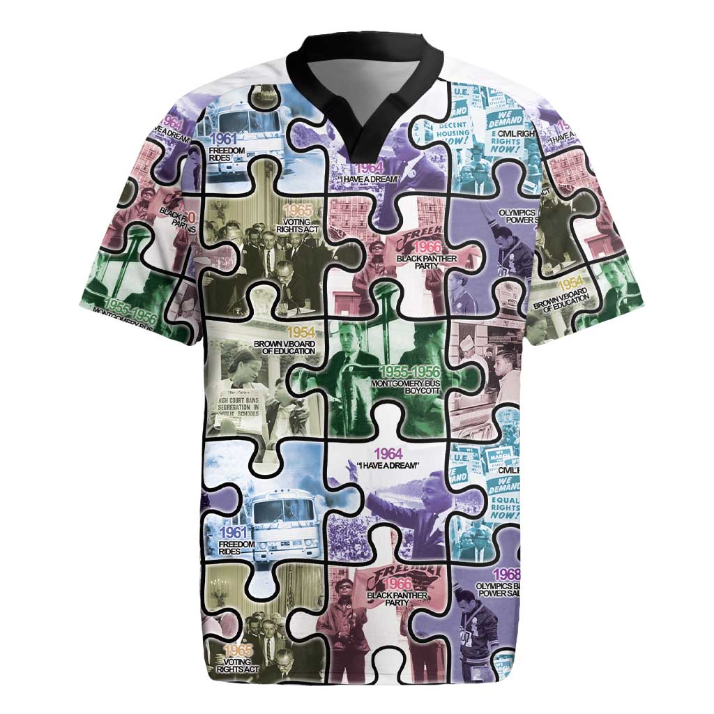 African American Rugby Jersey The Civil Rights Journey in Puzzle
