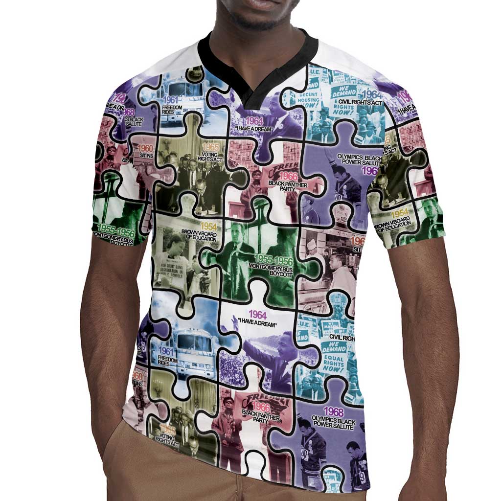African American Rugby Jersey The Civil Rights Journey in Puzzle