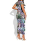 African American Short Sleeve Bodycon Dress The Civil Rights Journey in Puzzle DT03