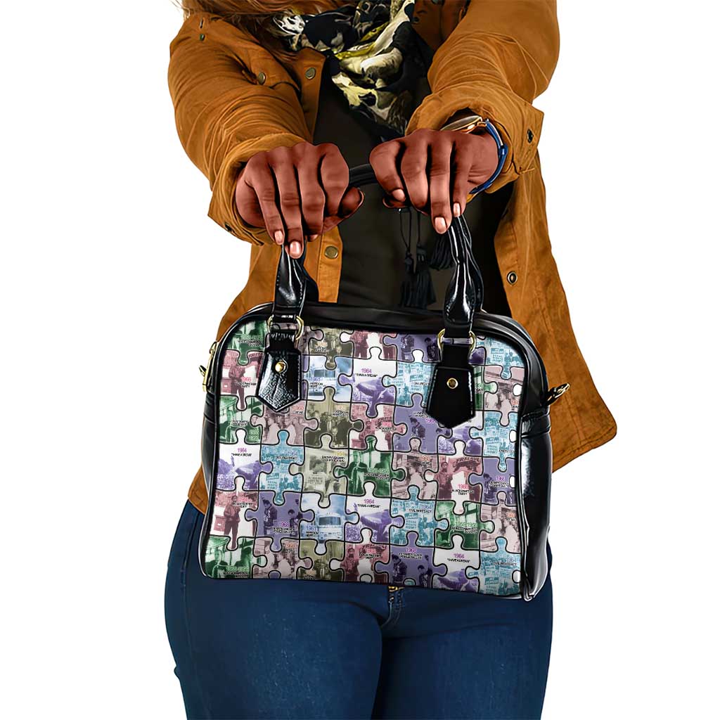 African American Shoulder Handbag The Civil Rights Journey in Puzzle