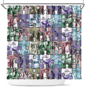 African American Shower Curtain The Civil Rights Journey in Puzzle