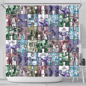 African American Shower Curtain The Civil Rights Journey in Puzzle