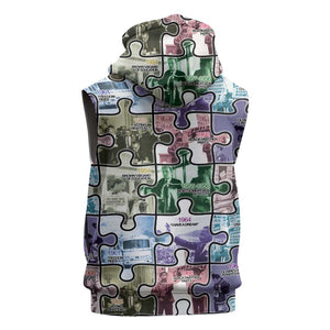 African American Sleeveless Hoodie The Civil Rights Journey in Puzzle - African Pride