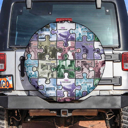 African American Spare Tire Cover The Civil Rights Journey in Puzzle