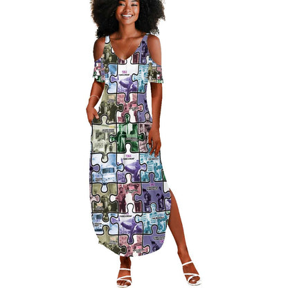 African American Summer Maxi Dress The Civil Rights Journey in Puzzle