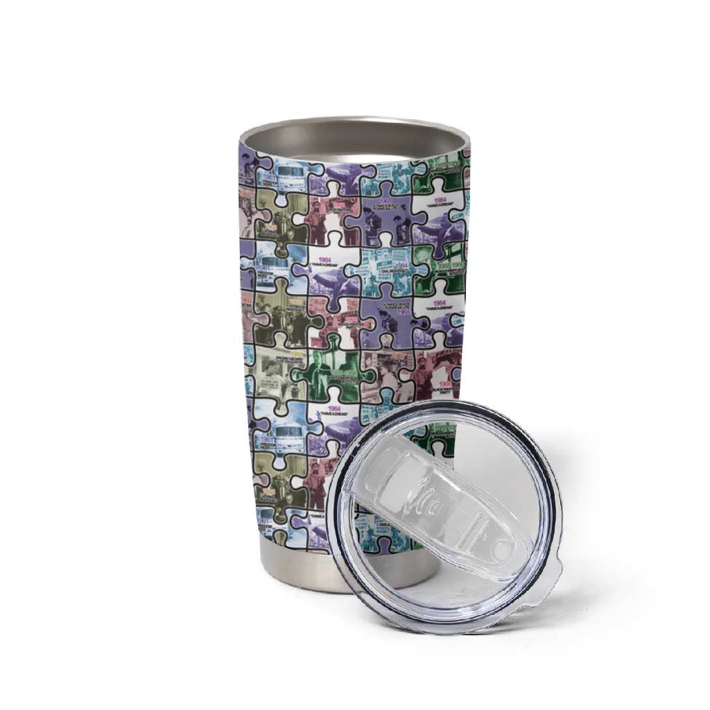 African American Tumbler Cup The Civil Rights Journey in Puzzle