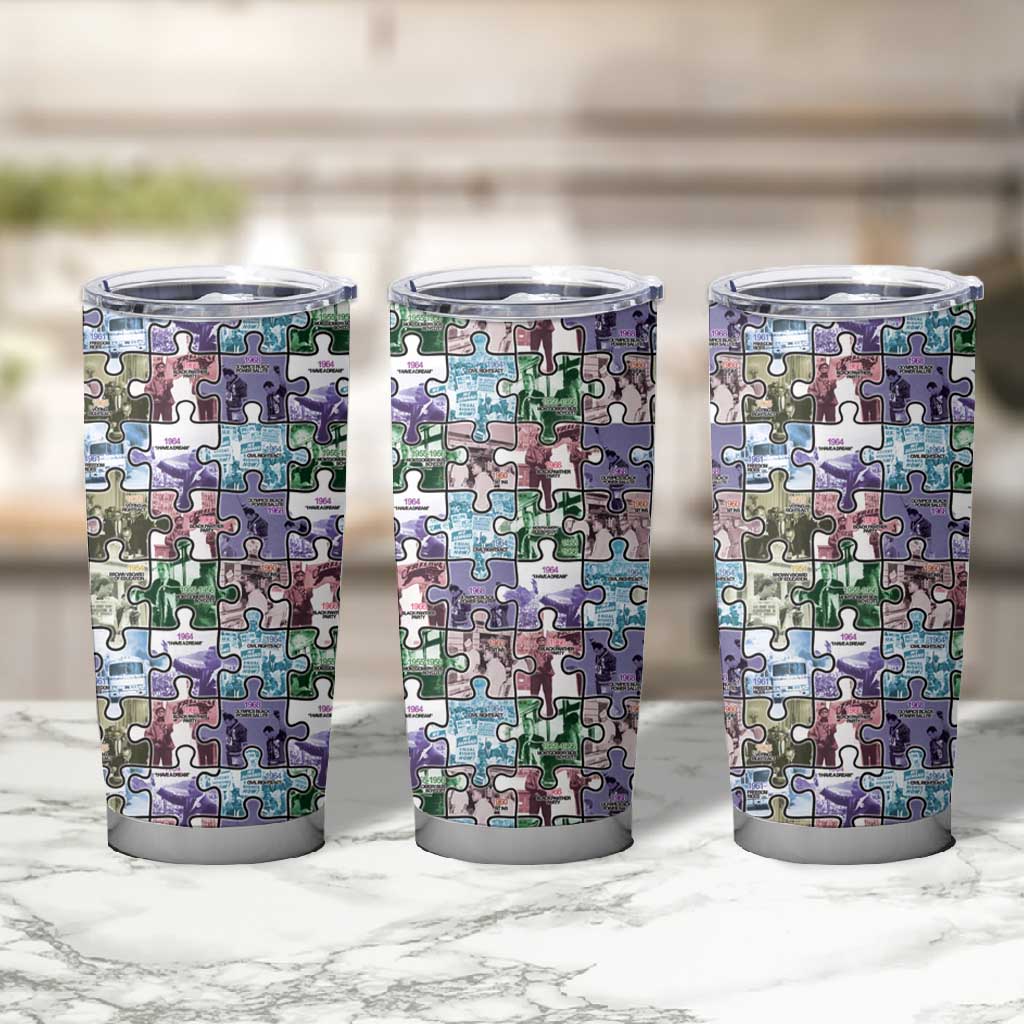African American Tumbler Cup The Civil Rights Journey in Puzzle