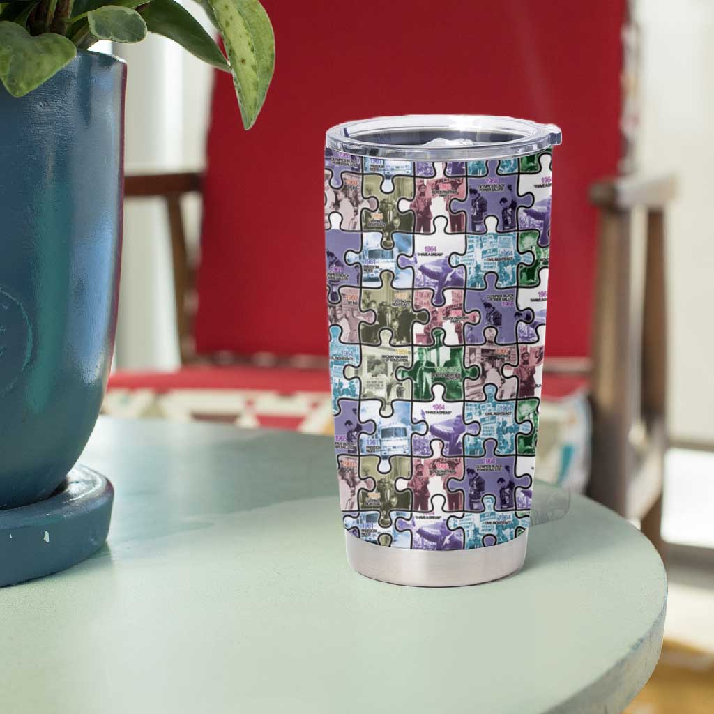 African American Tumbler Cup The Civil Rights Journey in Puzzle