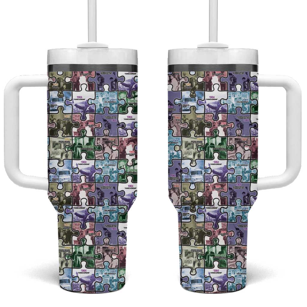 African American Tumbler With Handle The Civil Rights Journey in Puzzle