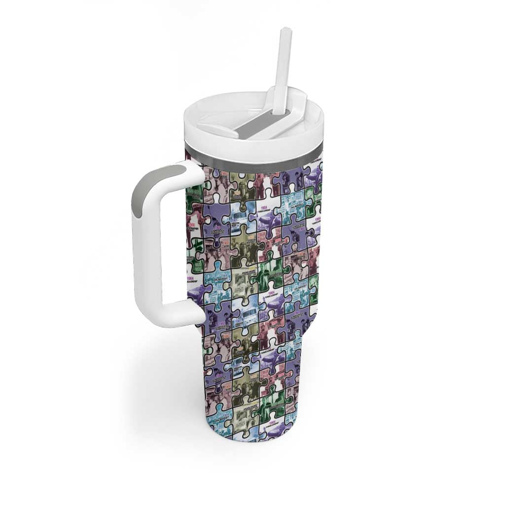 African American Tumbler With Handle The Civil Rights Journey in Puzzle