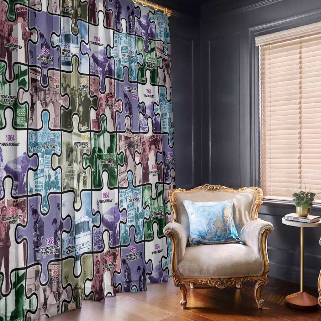 African American Window Curtain The Civil Rights Journey in Puzzle