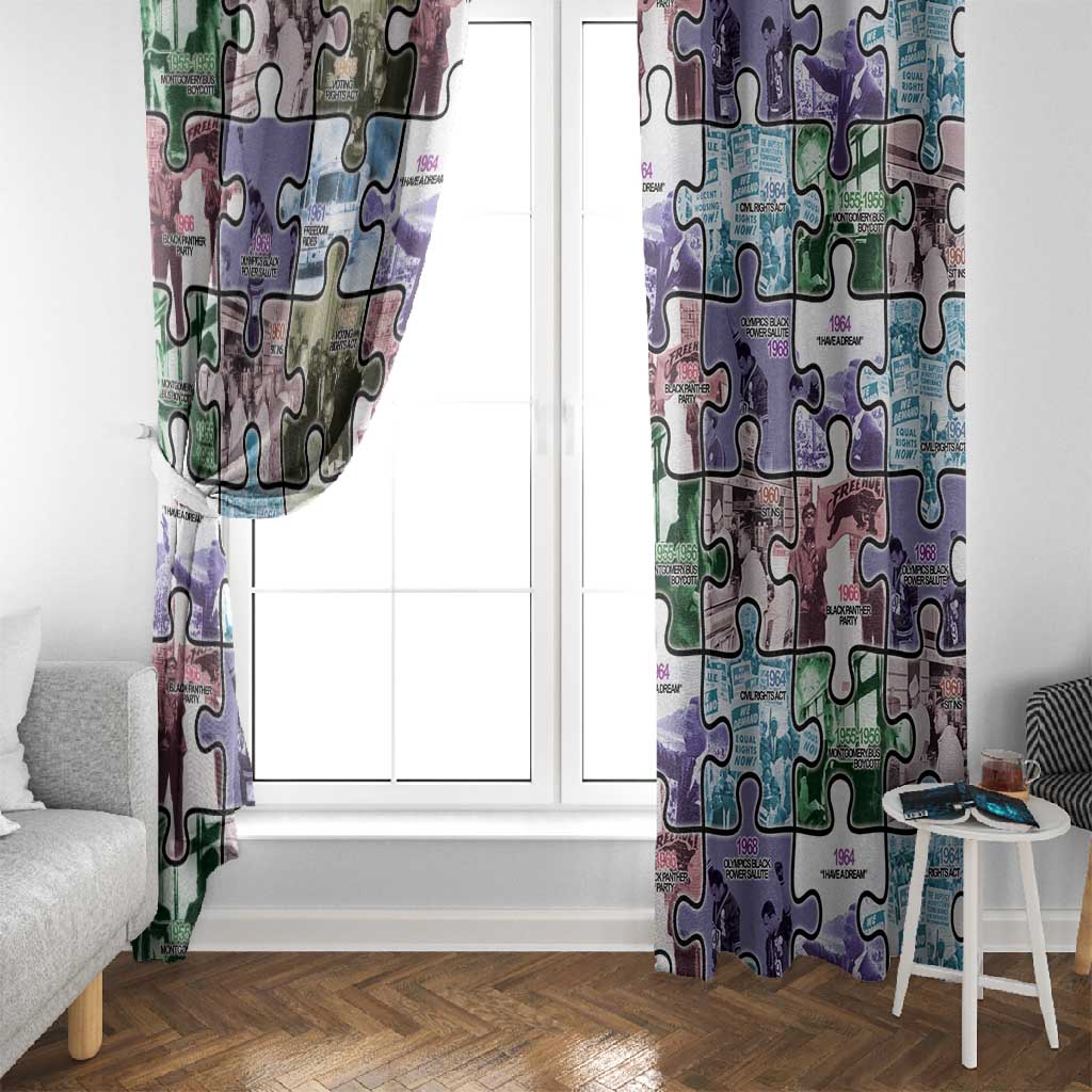 African American Window Curtain The Civil Rights Journey in Puzzle