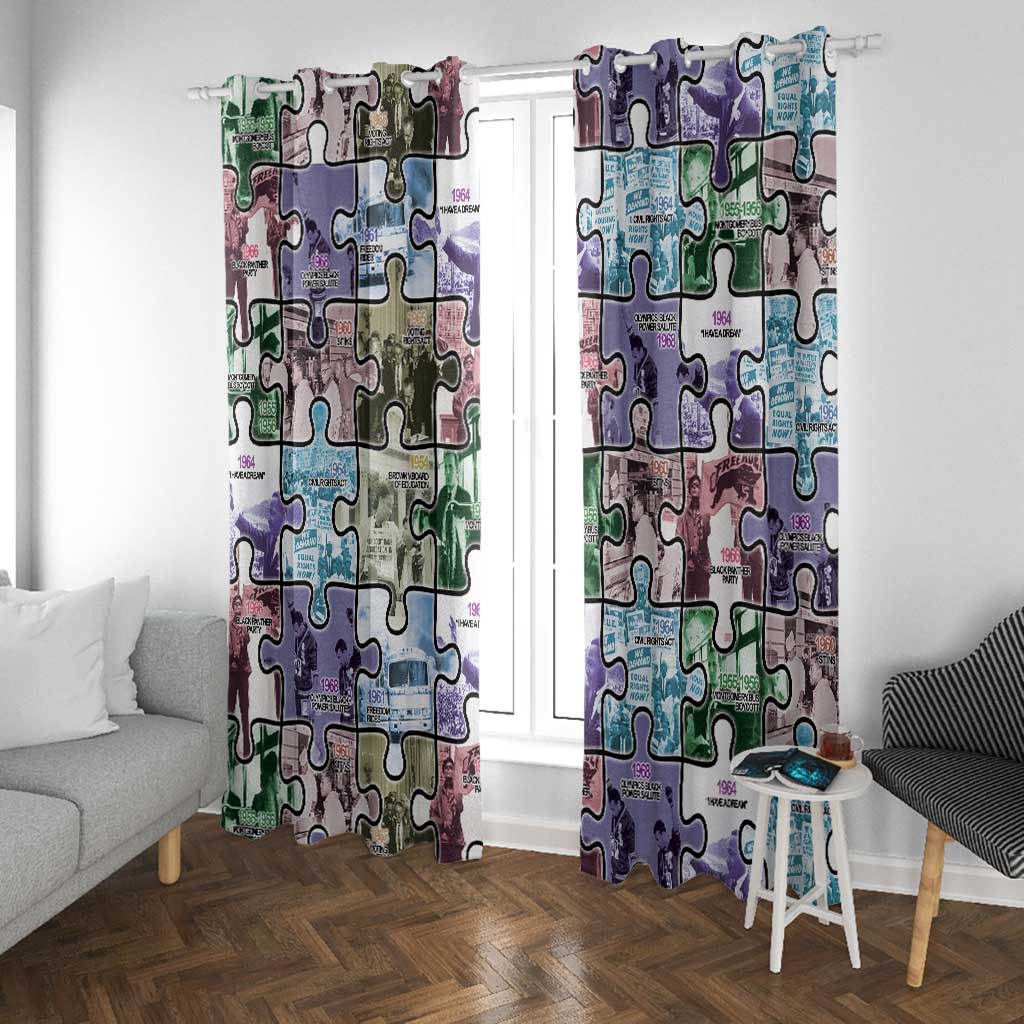 African American Window Curtain The Civil Rights Journey in Puzzle