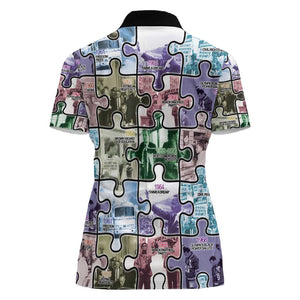 African American Women Polo Shirt The Civil Rights Journey in Puzzle