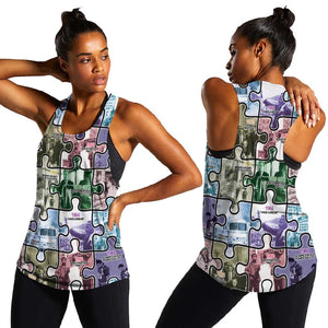 African American Women Racerback Tank The Civil Rights Journey in Puzzle