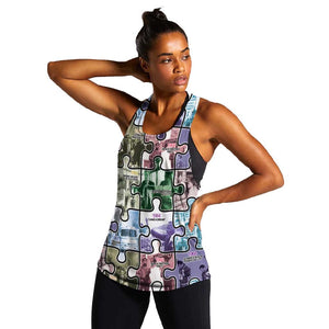 African American Women Racerback Tank The Civil Rights Journey in Puzzle