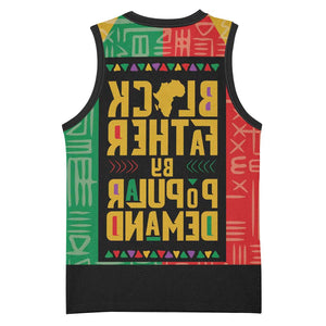 Black Father By Popular Demand Basketball Jersey African Art - African Pride