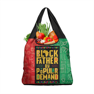 Black Father By Popular Demand Grocery Bag African Art