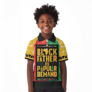 Black Father By Popular Demand Kid Polo Shirt African Art