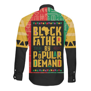Black Father By Popular Demand Long Sleeve Button Shirt African Art