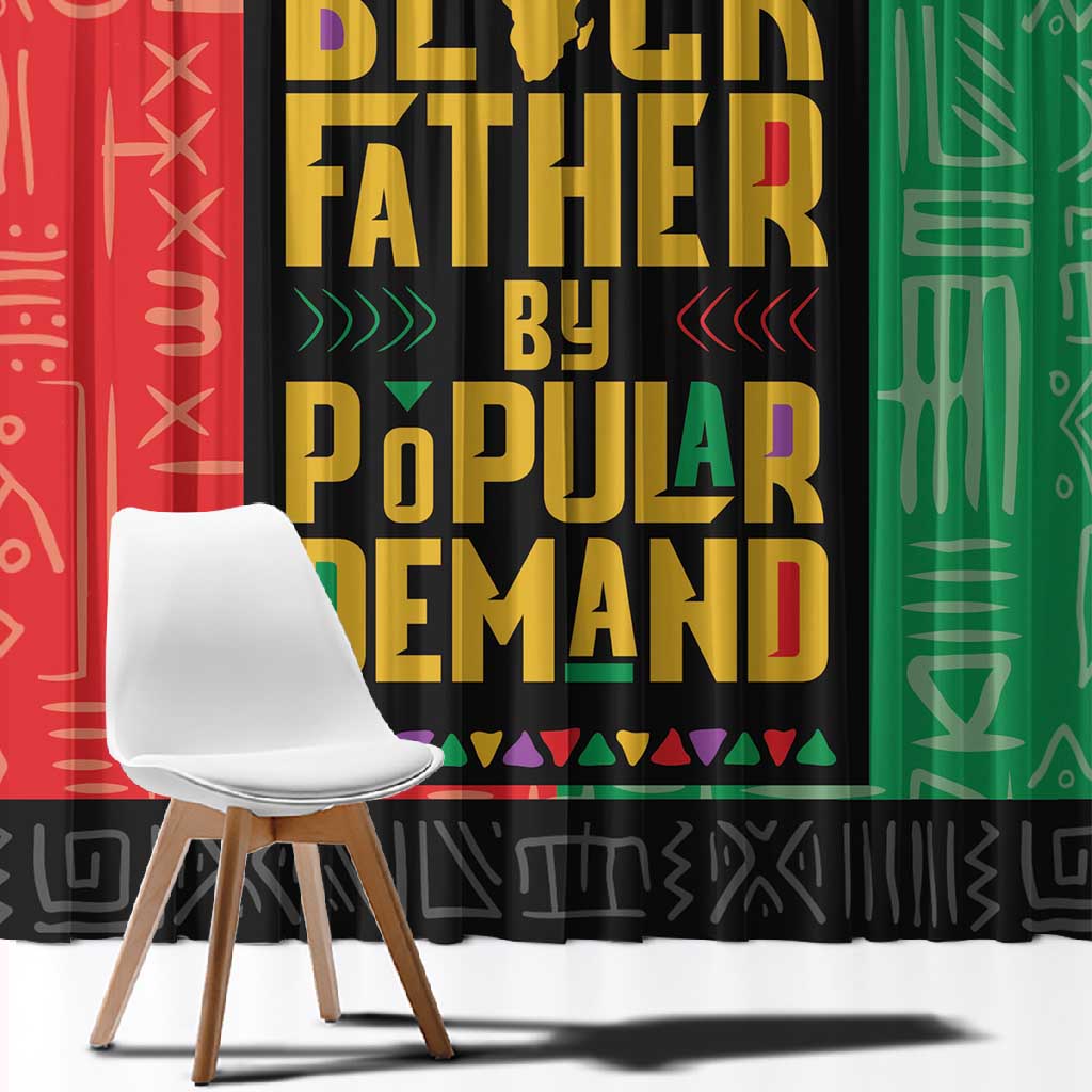 Black Father By Popular Demand Window Curtain African Art